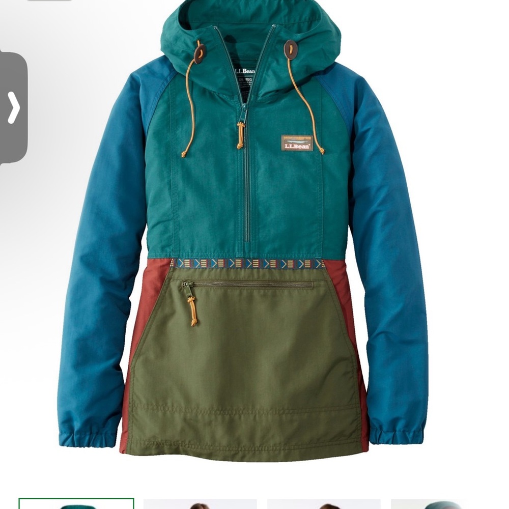 L.L. Bean Multicolor Hooded Jacket